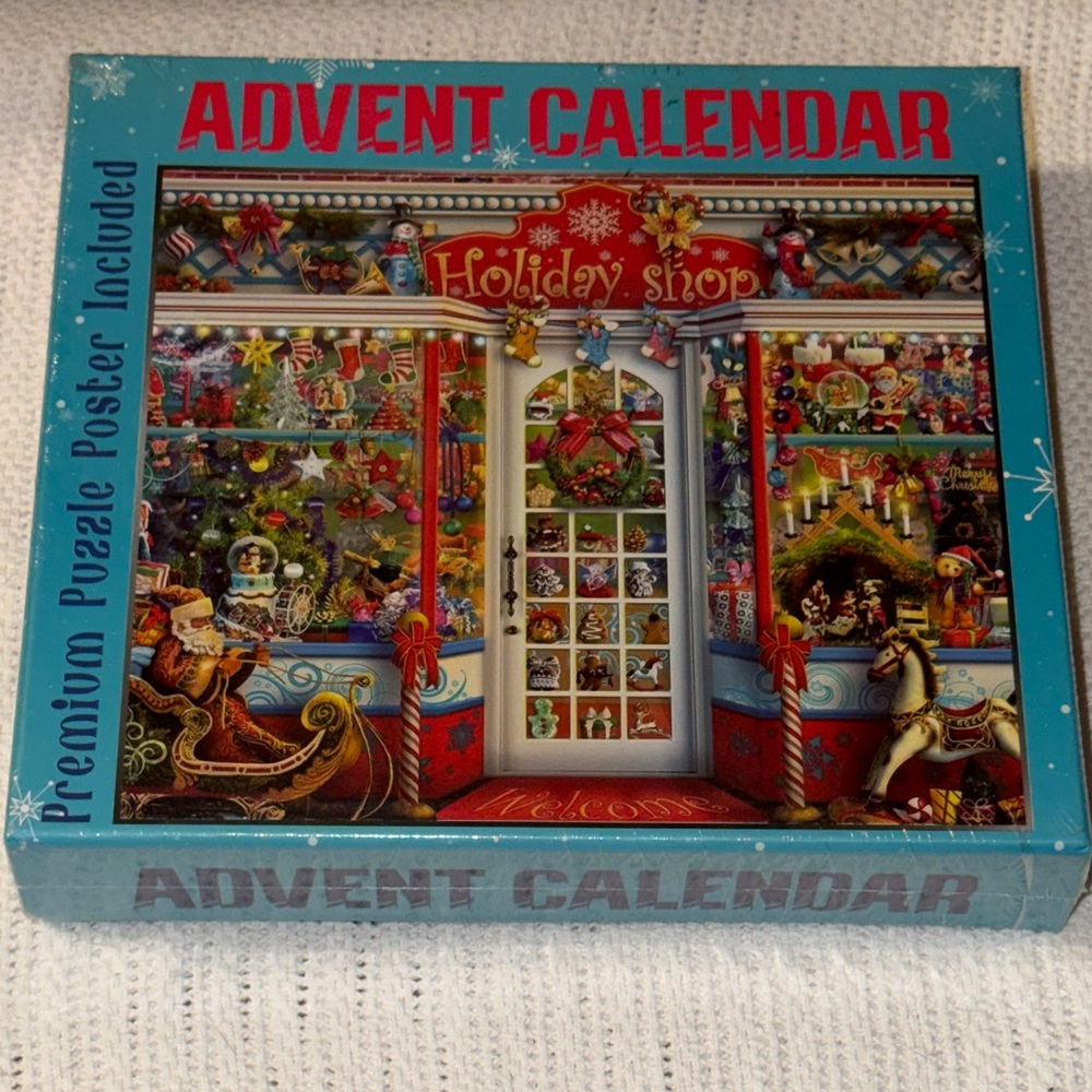 Advent Calendar with Holiday Shop Design 1008 Piece Christmas Shopping Theme